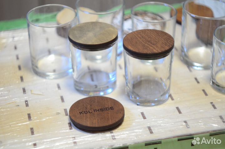 Стаканы для свечей с крышкой