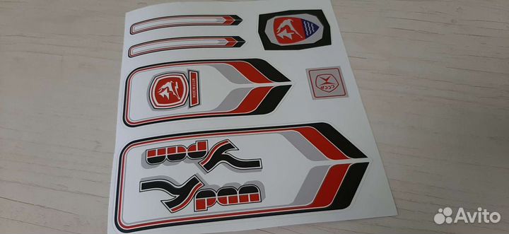 Наклейки на белой пленке (Кама,Урал,Салют-С) СССР