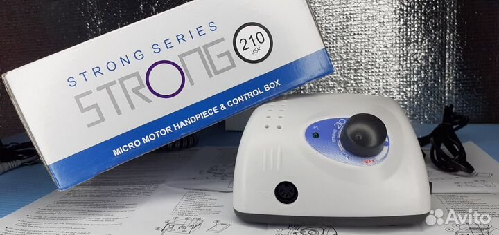 Strong 210 аппарат для маникюра 65w 35000 об/мин