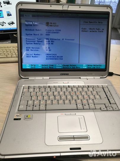 Ноутбук Aquarius и HP zv5000