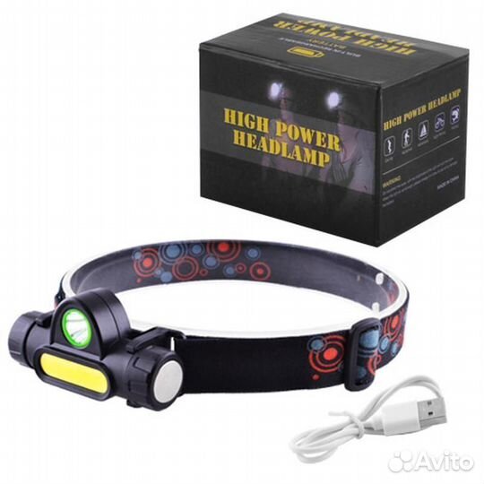 Фонарь налобный аккум JIN-872