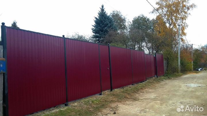 Забор из профнастила