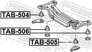 Сайлентблок задней балки toyota camry 01-11