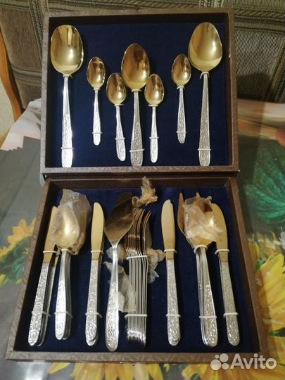 Набор столовых приборов СССР нержавейка новый