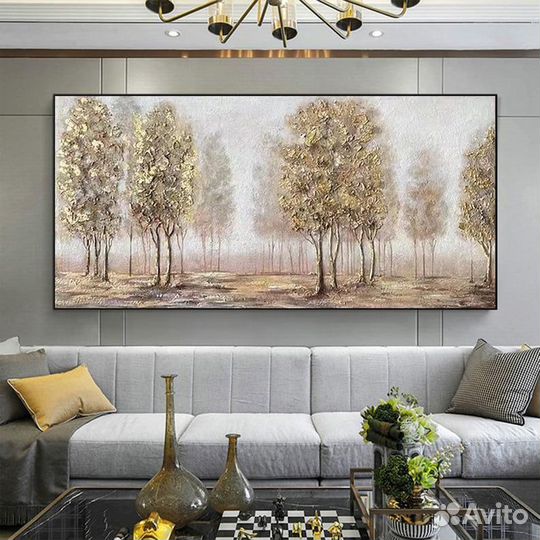 Стильная картина большая Дерево для интерьера