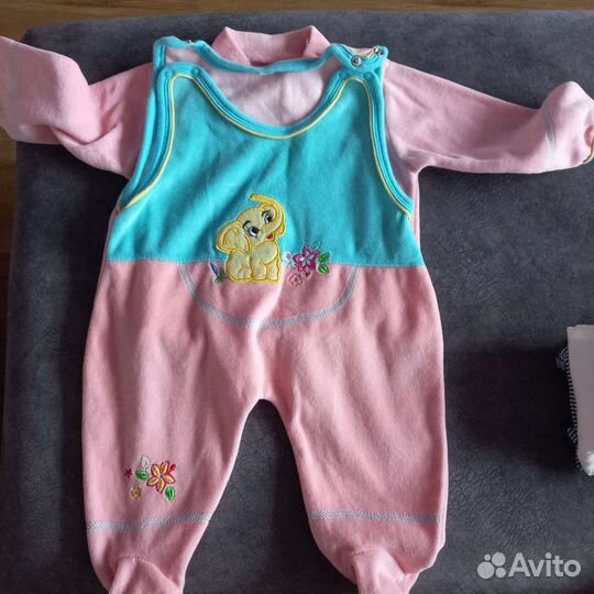 Детские вещи пакетом 0-6мес