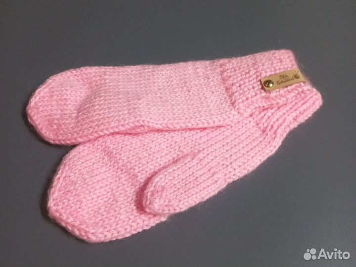 Новый комплект шапка снуд и варежки меринос