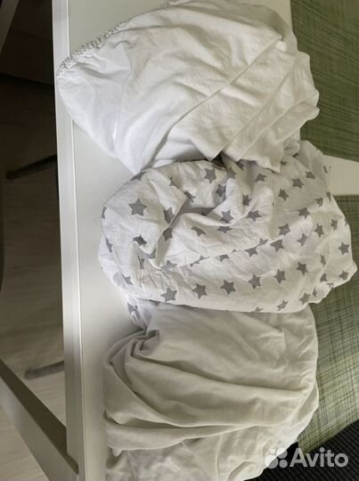 Простынь на резинке 75*125