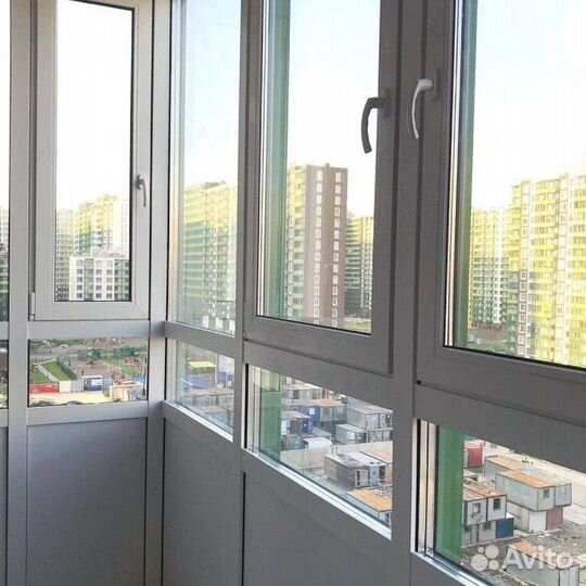 Остекление балконов и лоджий под ключ H8008