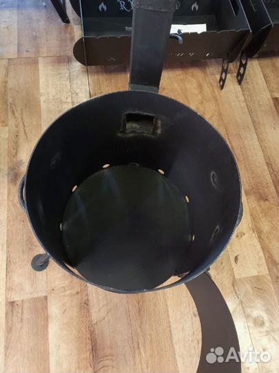 Печь для казана 6-8 литров с трубой и дверцей