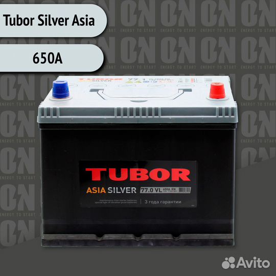 Аккумулятор 77 Ач Tubor Silver Asia VL о. п