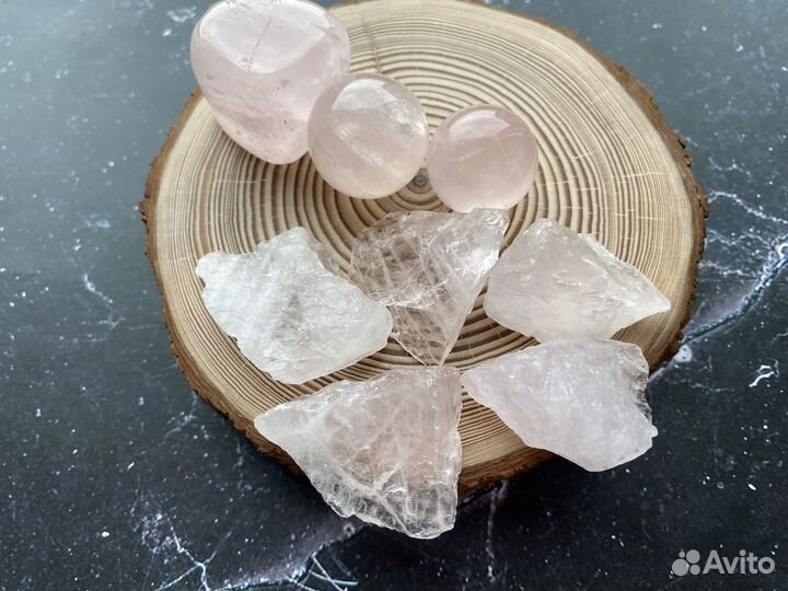 Розовый кварц натуральный камень
