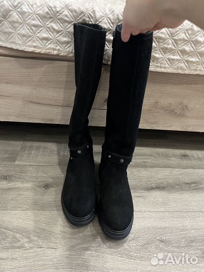Сапоги женские зимние замшевые 36