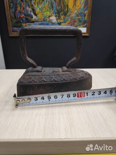 Утюг чугунный старинный
