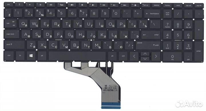 Клавиатура HP 15S-DU0000 черная OEM