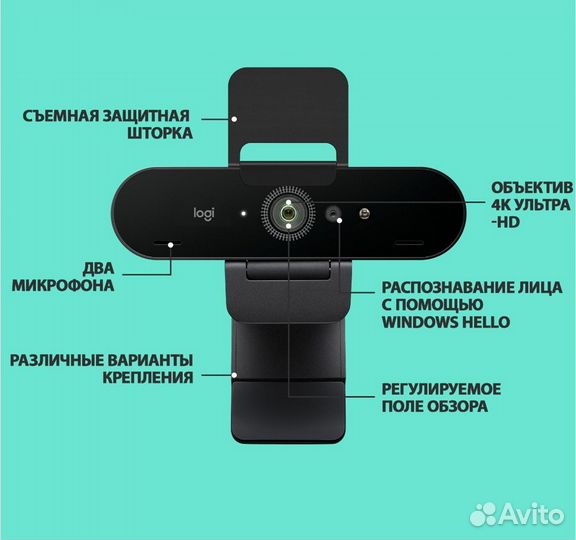 Logitech Brio 4k веб-камера (идеал состояние)
