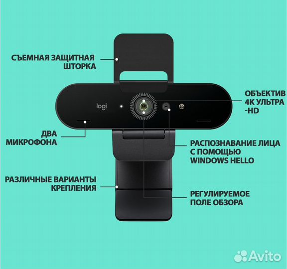 Logitech Brio 4k веб-камера (идеал состояние)