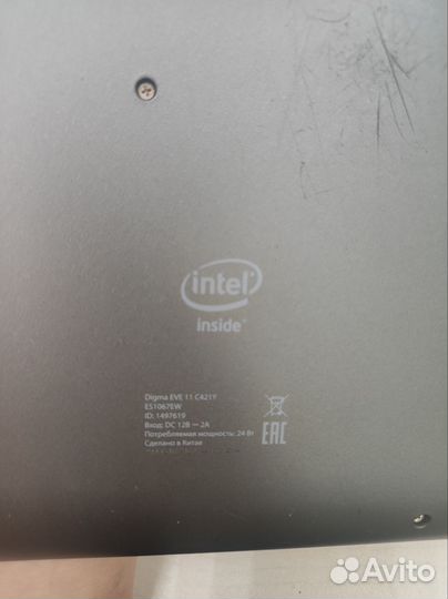 Ноутбук трансформер digma EVE 11 C421Y