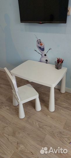 Стол и стул IKEA mammut