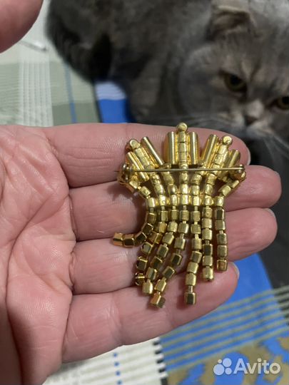 Брошь винтаж СССР бижутерия