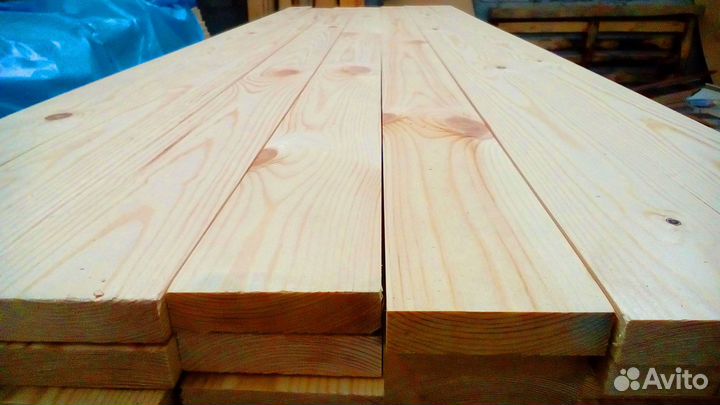 Строганая доска 35х90мм строганная, сухая, листвен