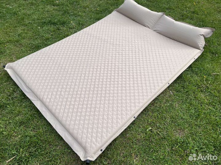 Коврик туристический 2местный 5см самонадувающийся