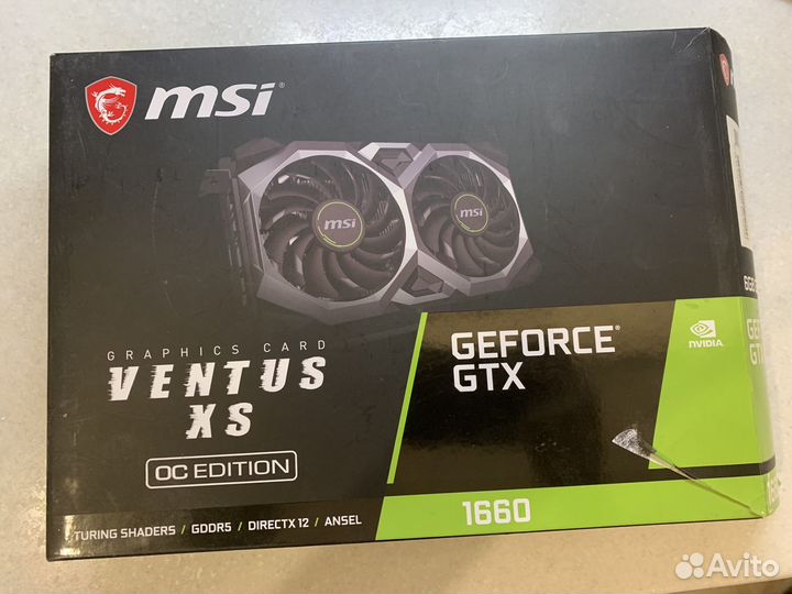 Видеокарта geforce gtx 1660 ventus xs 6g