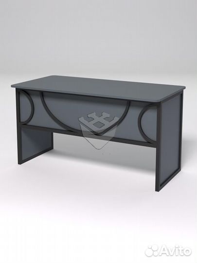 Стол рабочий офисный С-03 (закругленные торцы) &qu