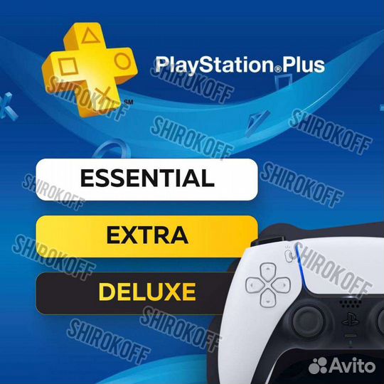 Подписка Ps Plus на Sony Playstation 4,5