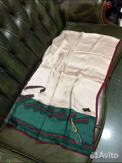 Палантин gucci 175х65 шелк италия