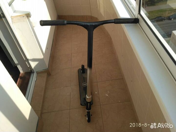 Самокат трюковой Ride 858 high roller black&silver