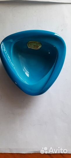 Пепельницы богемское цветное стекло времен СССР