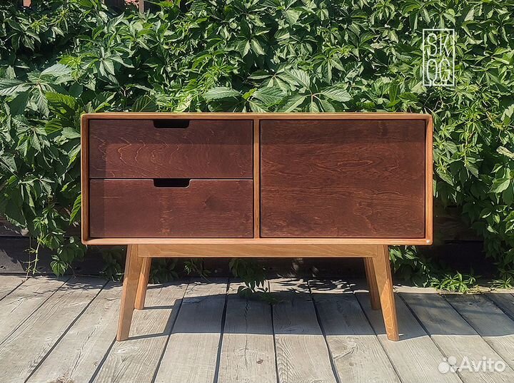 Тумба «Обычная» винильница, цвет дуб