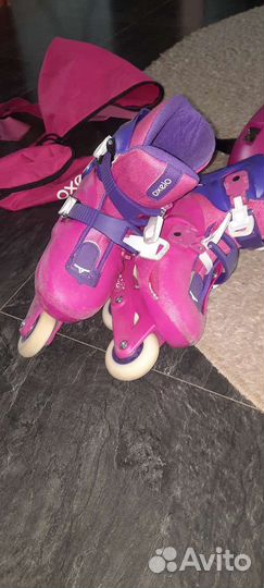 Ролики детские, сумка, шлем и защита