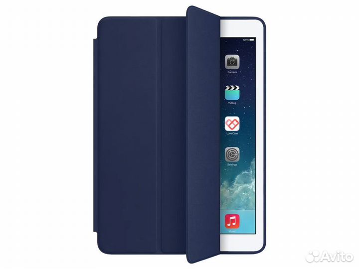 Чехол-книжка для Apple iPad mini 4 (темно-синий)