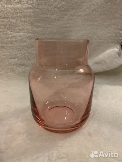 Ваза розовое стекло IKEA икея