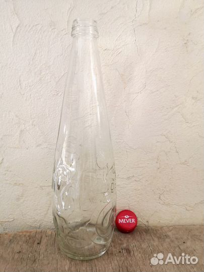 Бутылка прозрачное стекло 