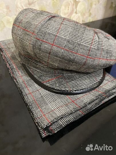 Кепка женская с шарфом