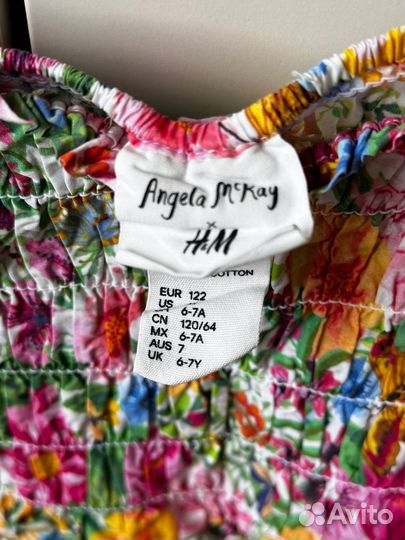 Платье hm для девочки 122