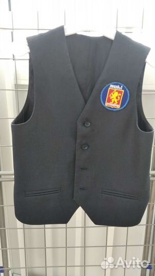 Жилет школьный для мальчика синий 122-128р