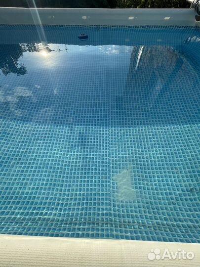 Каркасный бассейн прямоугольный intex