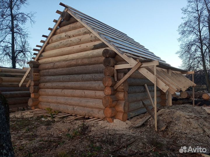 Готовый сухой Сруб,бревно D40см-срублен 2,5г назад