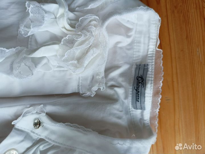 Блузка белая школьная 152