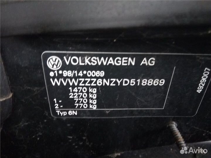 Разбор на запчасти Volkswagen Polo 1999-2001