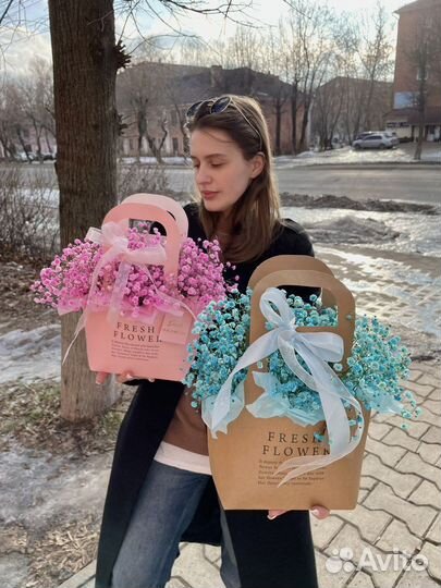 Букет из гипсофилы