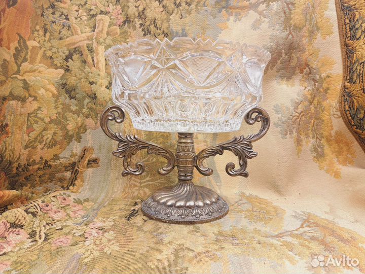 Винтажная фруктовая ваза Италия