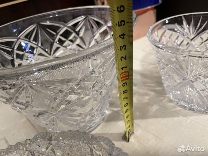 Хорошая посуда СССР салатники хрусталь