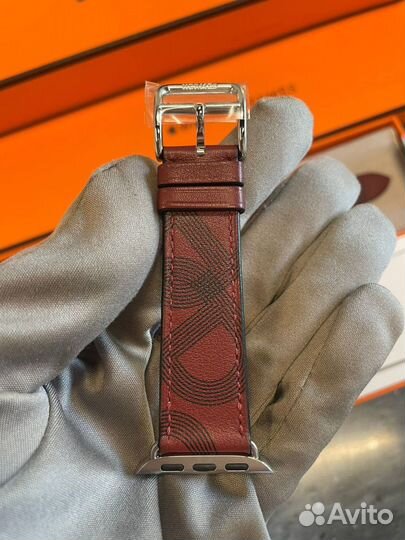 Apple Watch Hermes ремешок Rouge Новый