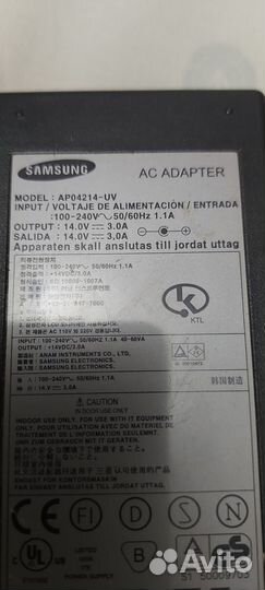 Блоки питания для ноутбука HP, Samsung