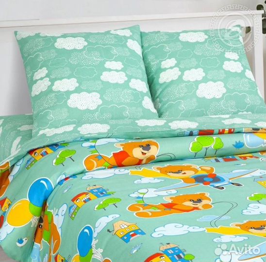 Детское постельное белье 1.5 новое
